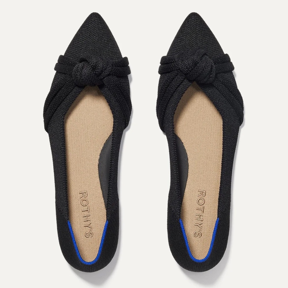 Rothy's Black The Knot Point II EUC